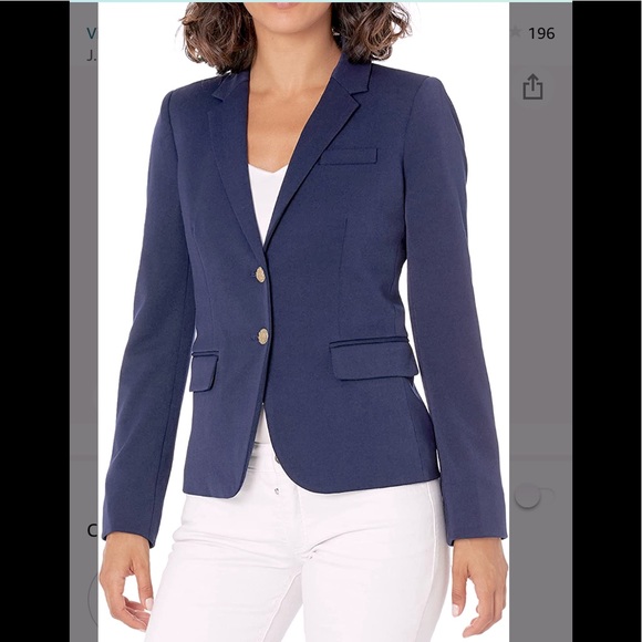NEW J. Crew Mercantile Boyfriend Blue Blazer Size 6